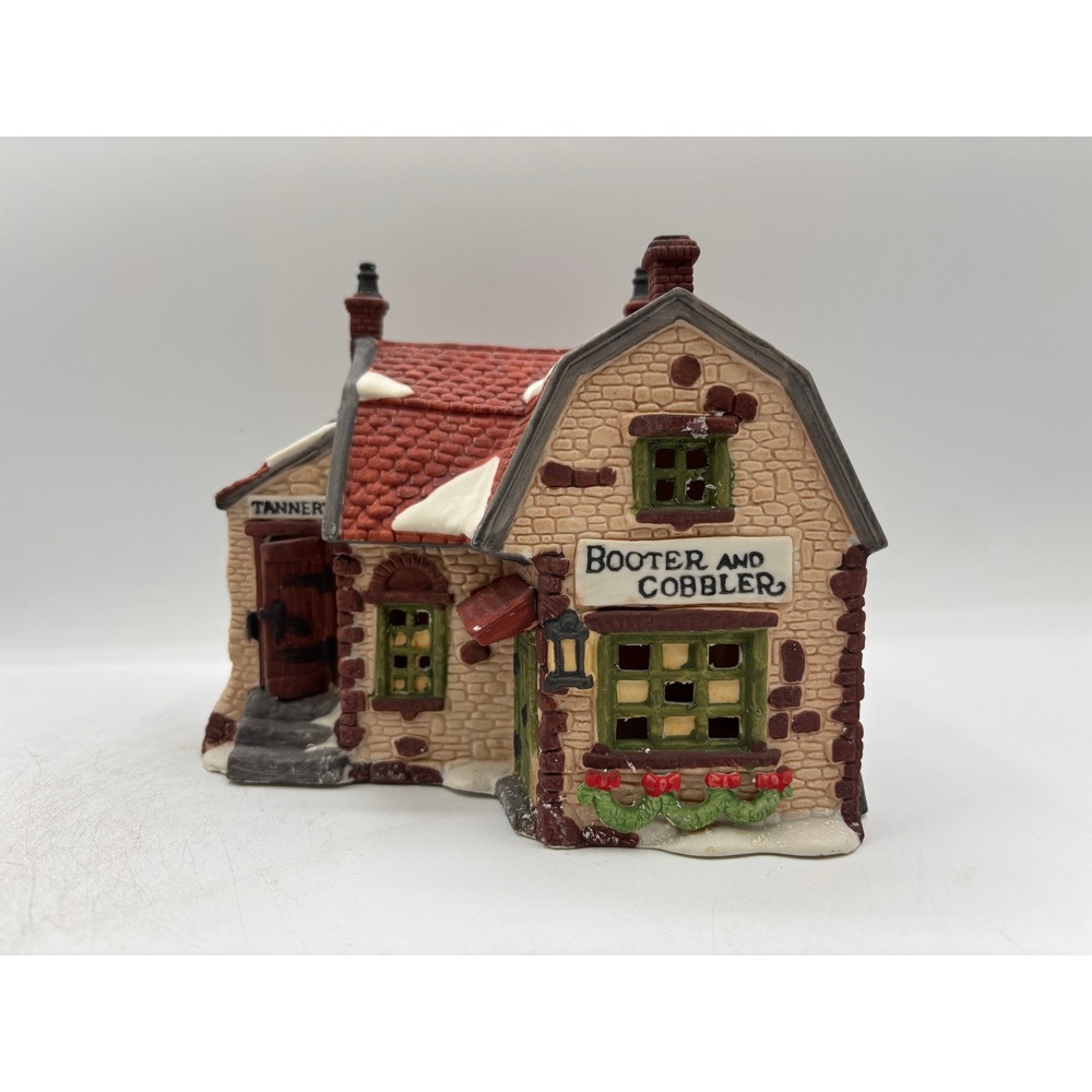 Department 56 1988 Vintage Dickens Village Booter and Cobbler 5924-2 Retired